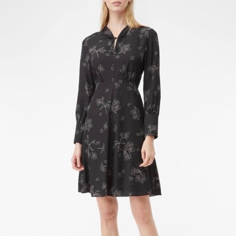 NEW Rebecca Taylor Floral Keyhole Dress